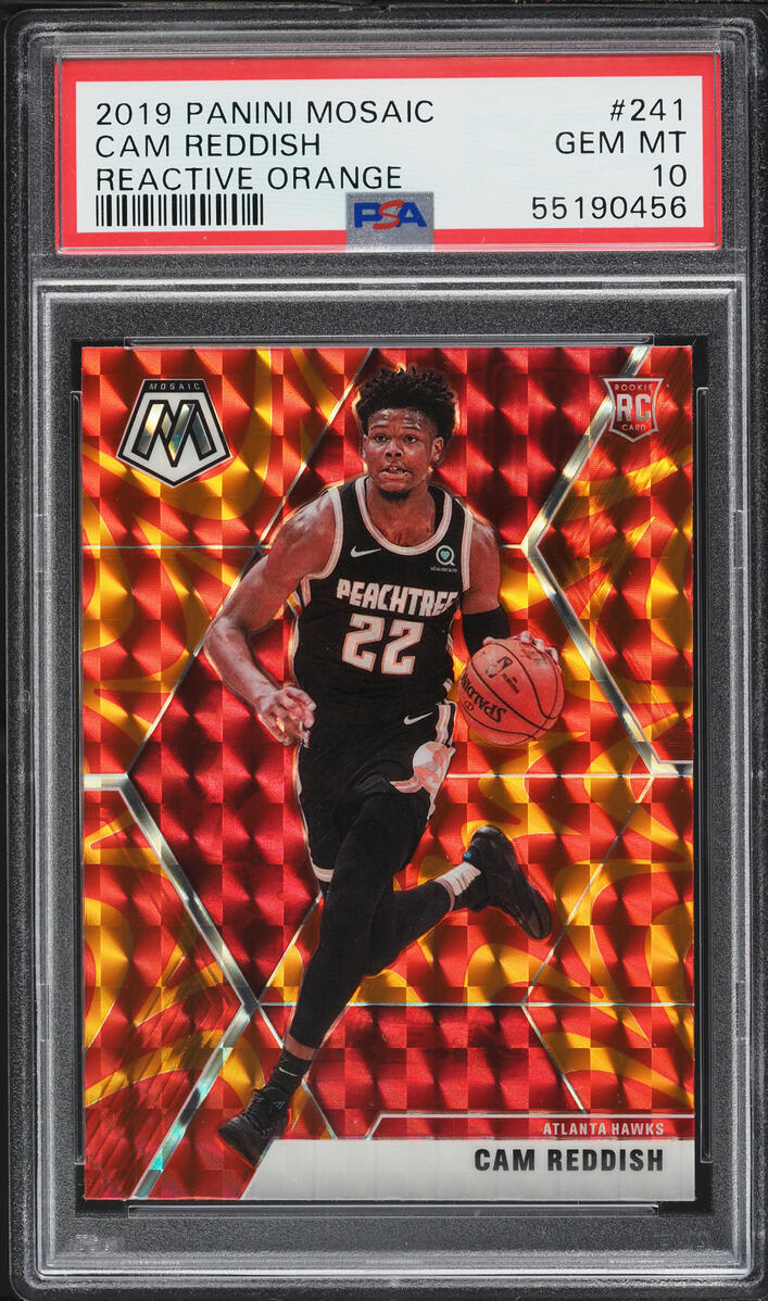 2019 Panini Mosaic Reactive Orange Cam Reddish ROOKIE #241 PSA 10 GEM MINT