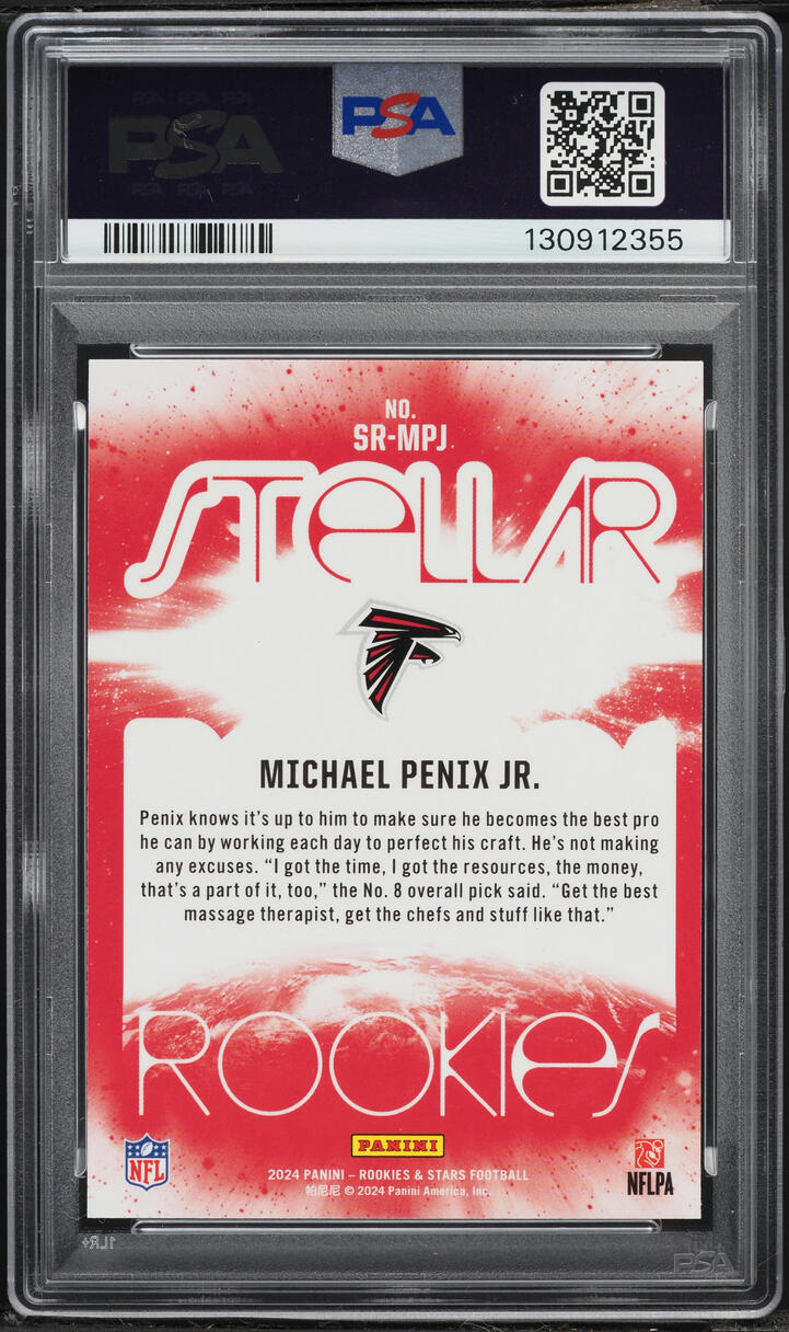 2024 Panini Rookies & Stars Stellar Longevity Michael Penix Jr. ROOKIE PSA 10 GEM MINT