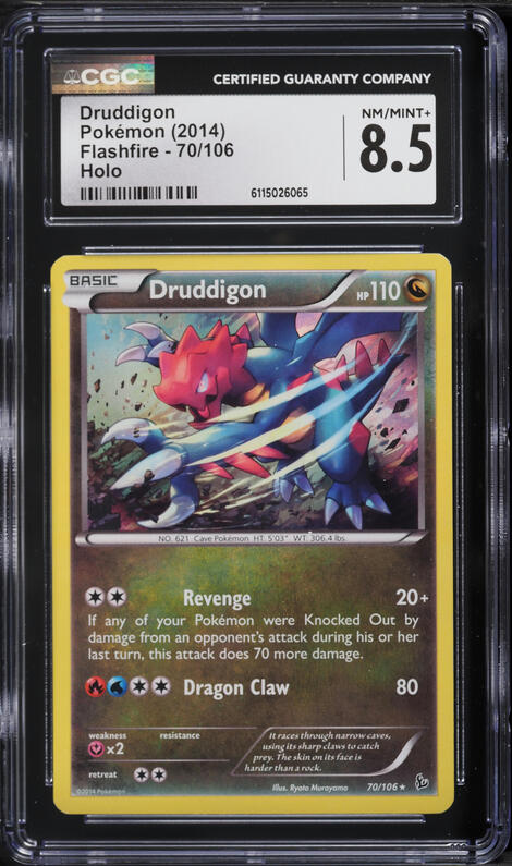2022 Pokemon SWSH Silver Tempest Full Art Druddigon #TG09 CGC 8 NM-MT on  Fanatics Collect
