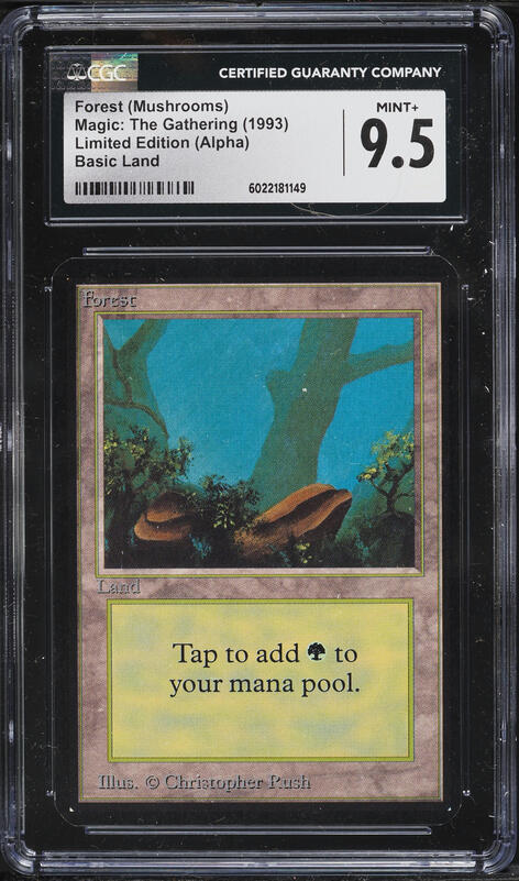 1993 Magic The Gathering MTG Unlimited Forest PSA 10 GEM MINT on