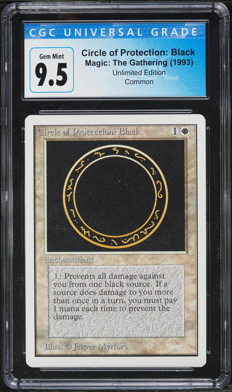 1993 Magic The Gathering MTG Beta Black Knight CGC 9.5 GEM MINT on