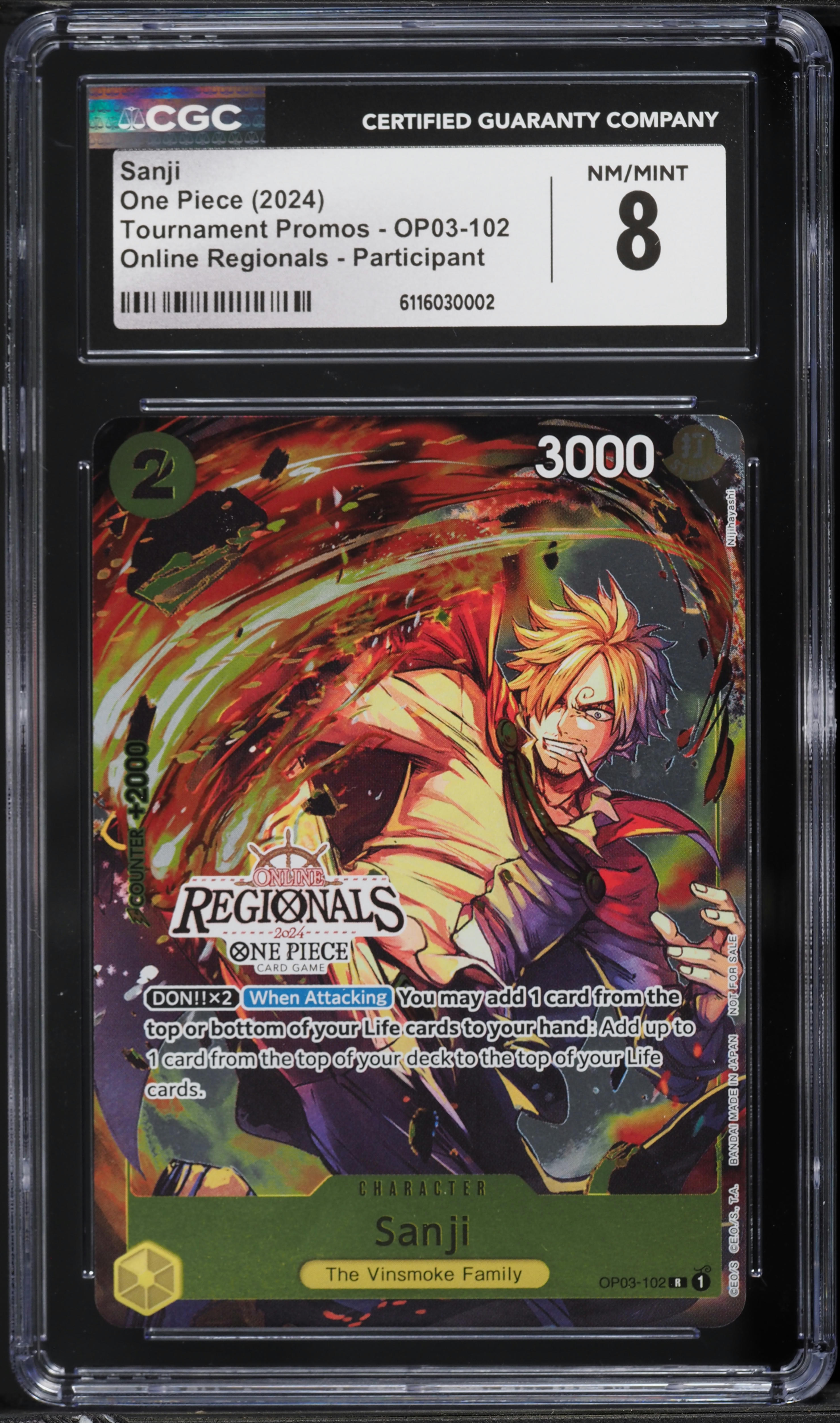 2024 One Piece Tournament Promos Online Regionals Participant