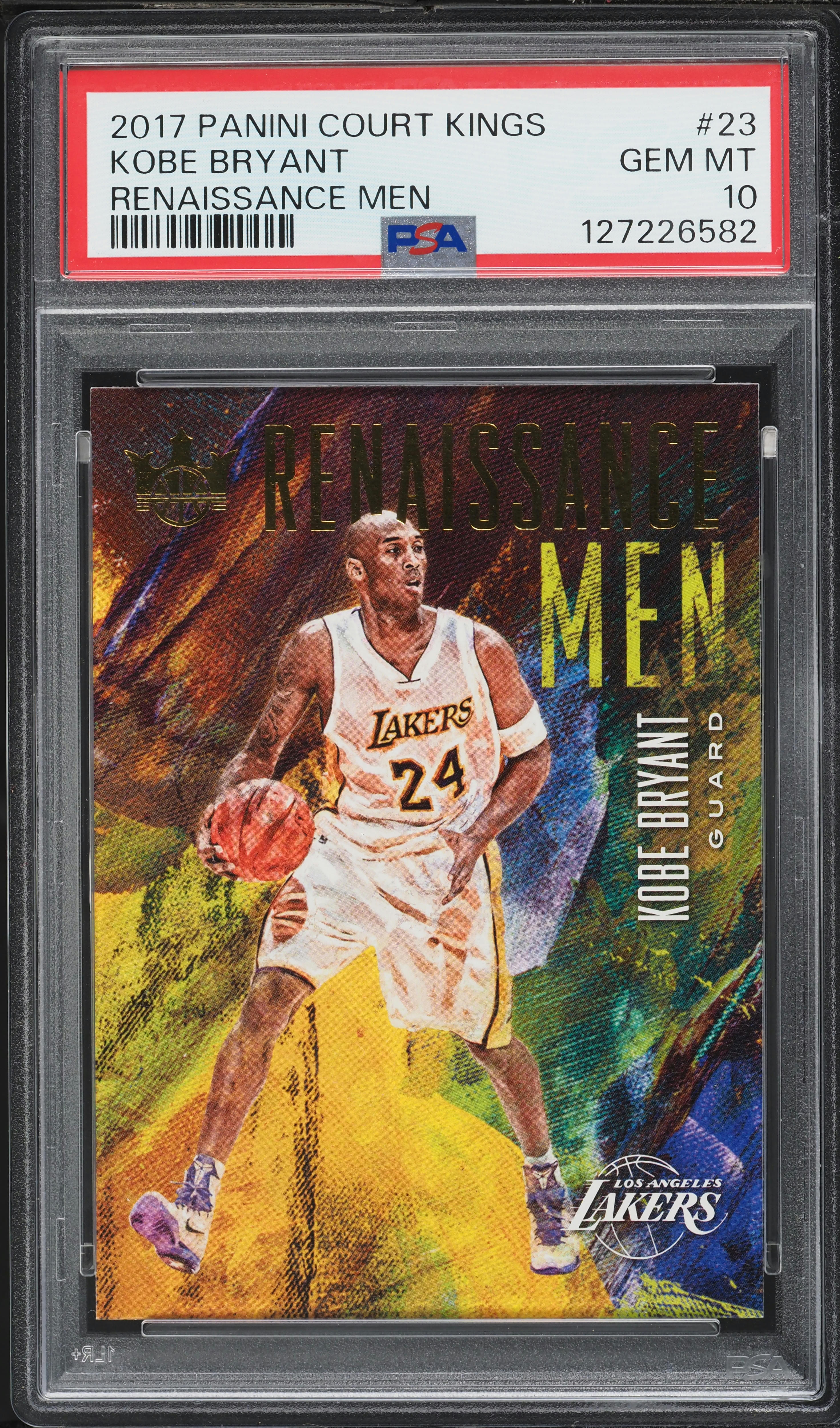 2017 Panini Court Kings Renaissance Men Kobe Bryant #23 PSA 10 GEM