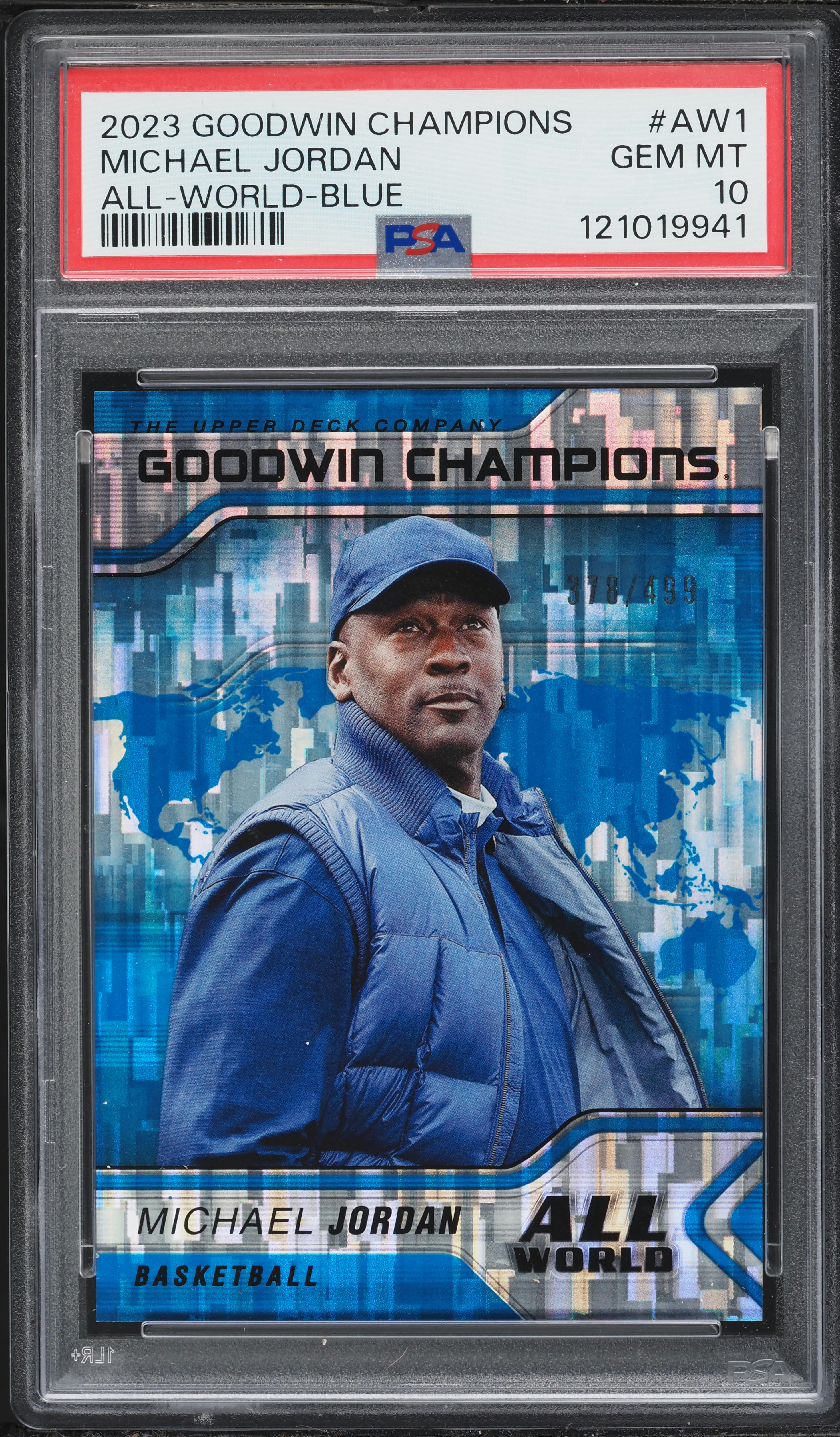 2023 Upper Deck Goodwin Champions All-World Blue Michael Jordan 