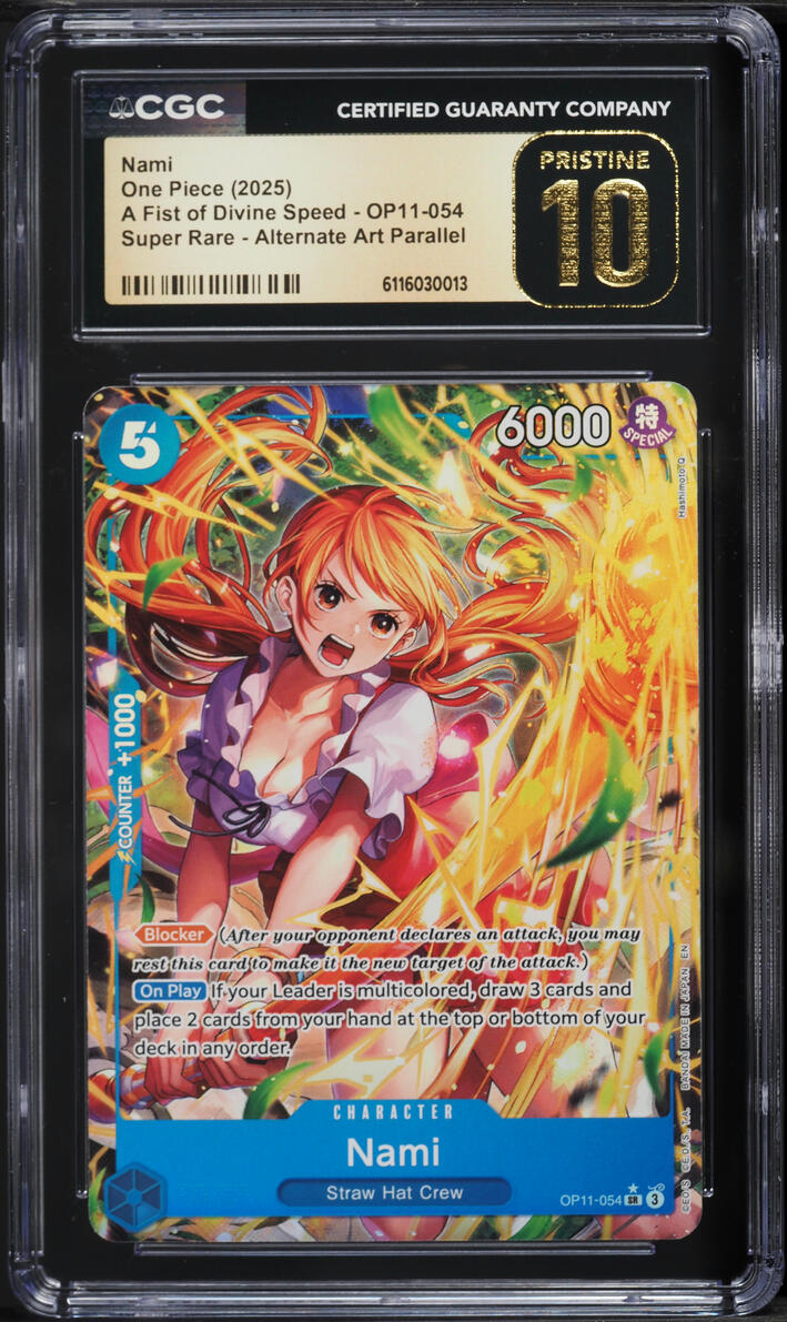 2025 One Piece A Fist Of Divine Speed SR Nami #OP11-054 CGC 10 PRISTINE on  Fanatics Collect
