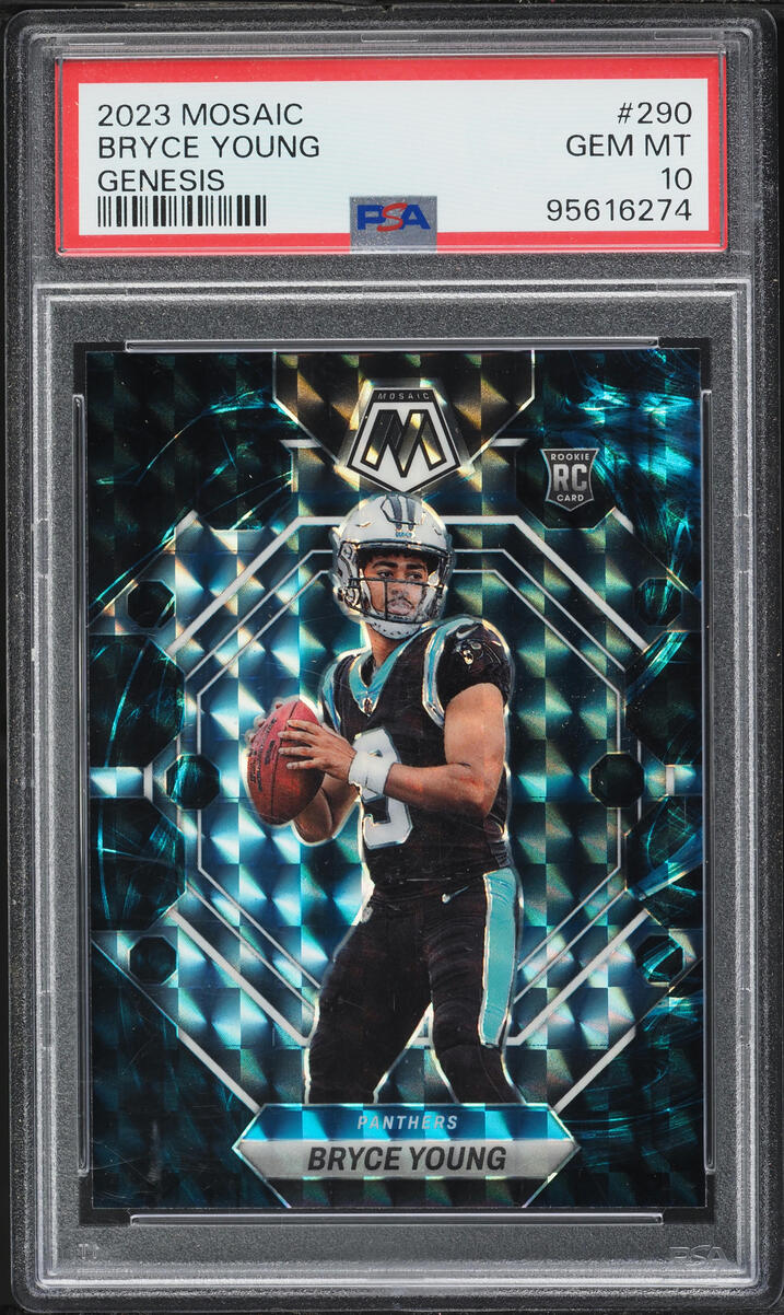 2023 Panini Mosaic Genesis Prizm Bryce Young ROOKIE #290 PSA 10 GEM MINT