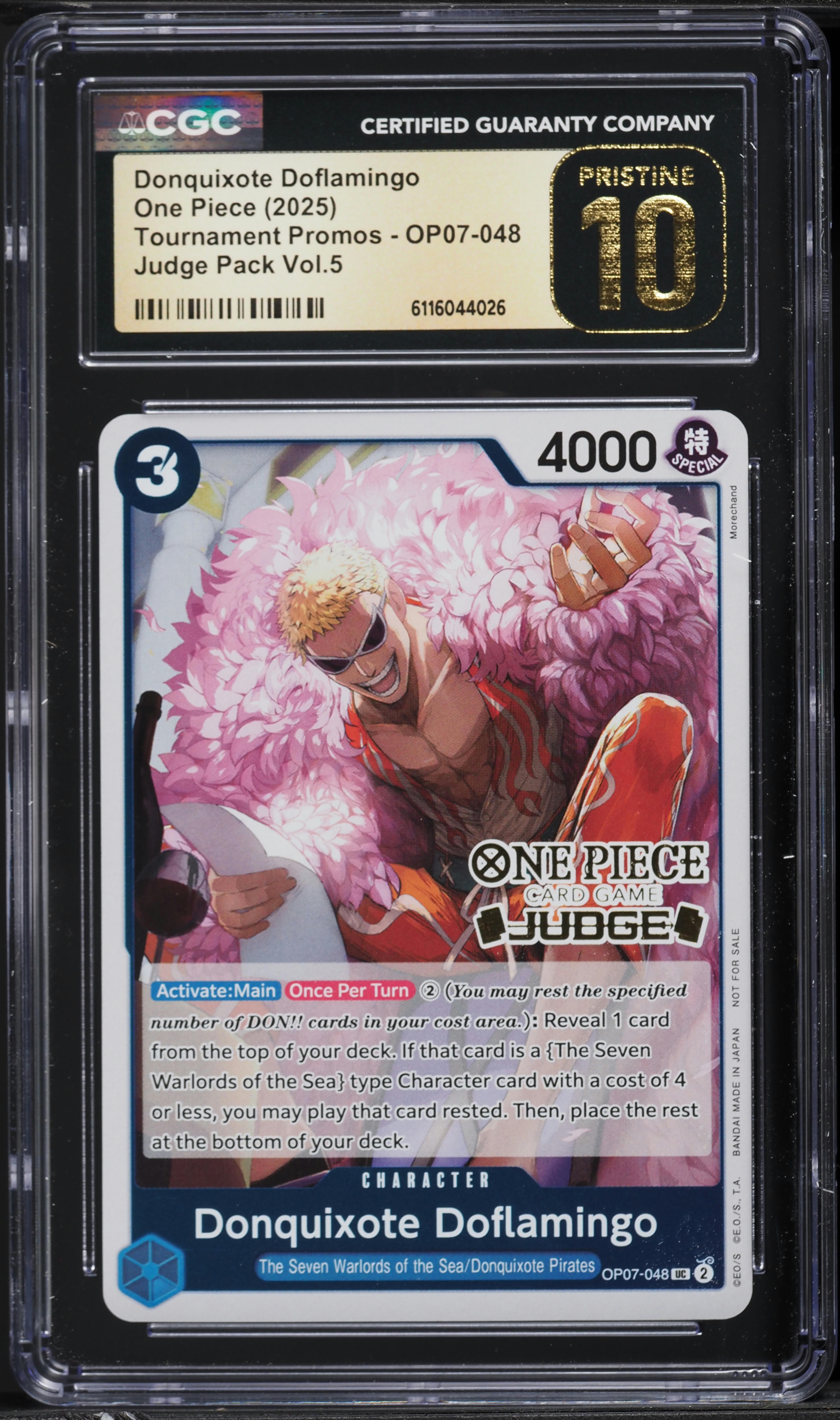 2025 One Piece Tournament Judge Pack Vol 5 Donquixote Doflamingo