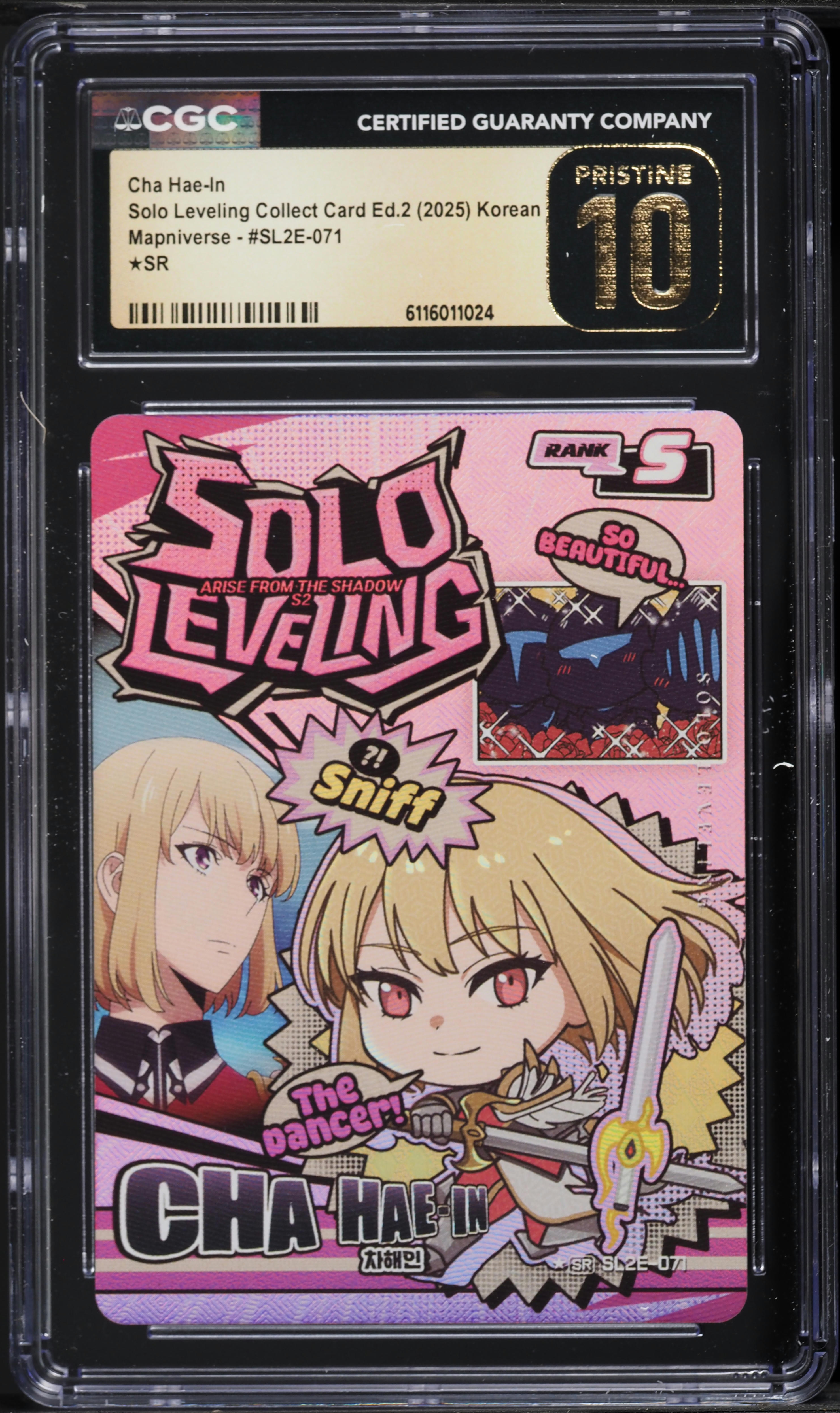 2025 Solo Leveling Korean Collect Card Edition 2 Mapniverse SR Cha