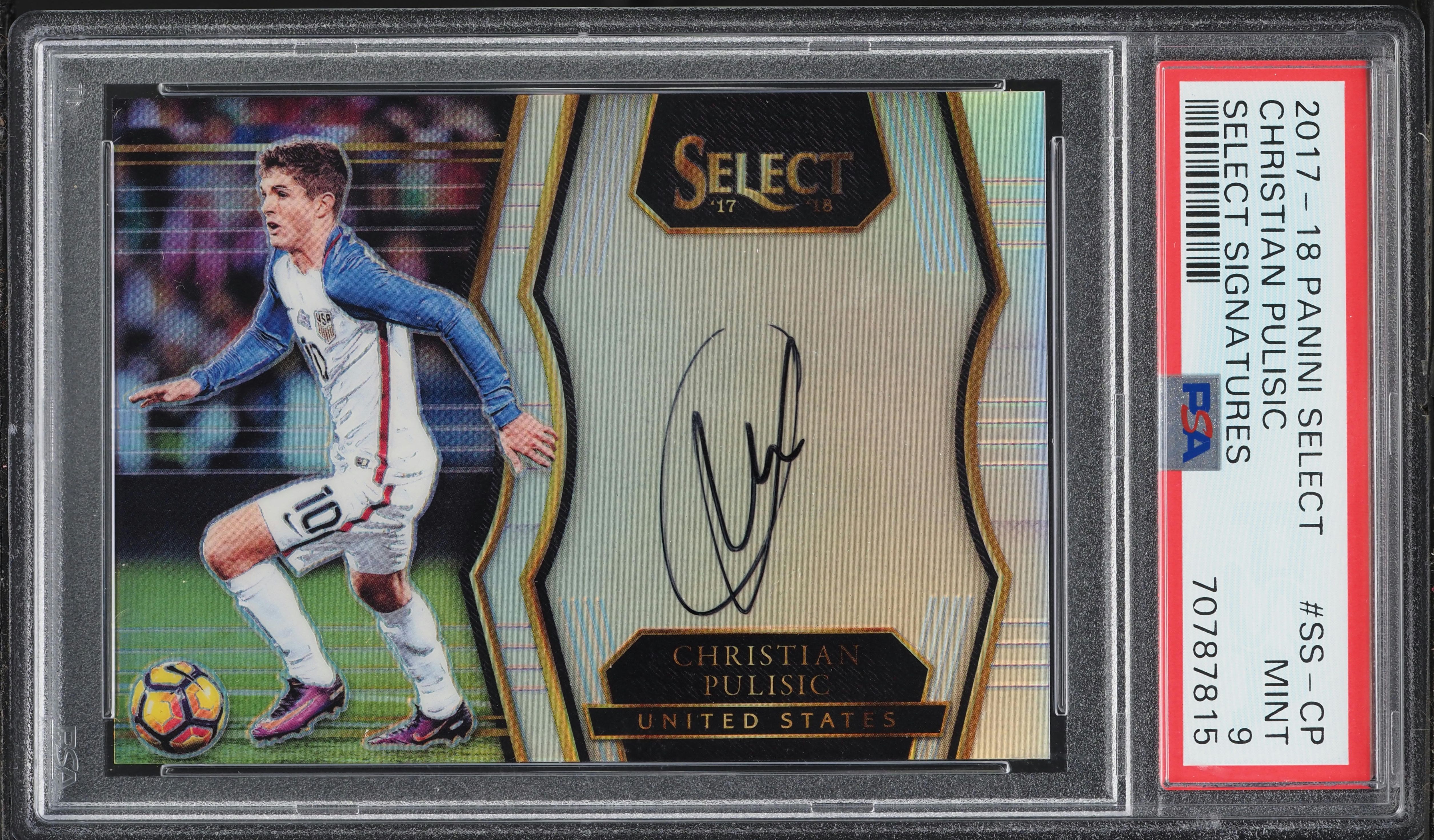 2017 Select Signatures Christian Pulisic AUTO #SS-CP PSA 9 MINT on