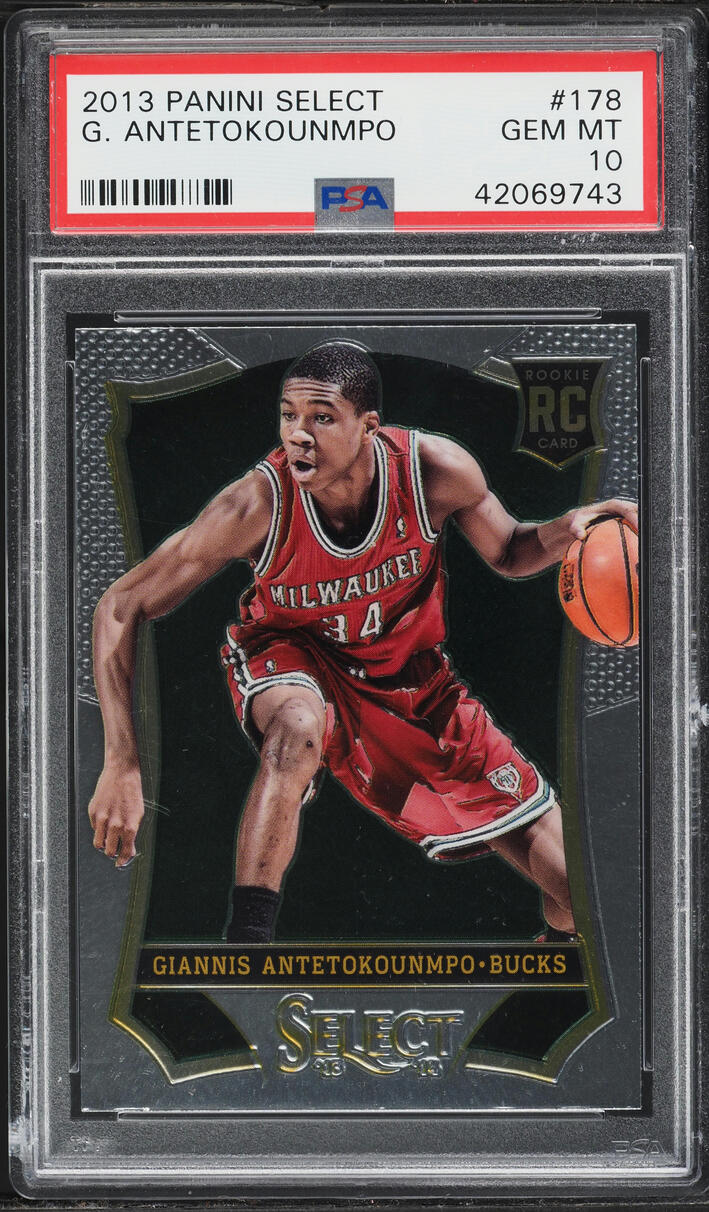 2013 Select Basketball Giannis Antetokounmpo ROOKIE #178 PSA 10