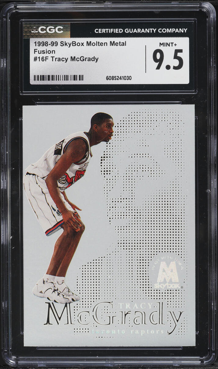 1998 Skybox Molten Metal Fusion Tracy McGrady #16F CGC 9.5 MINT+