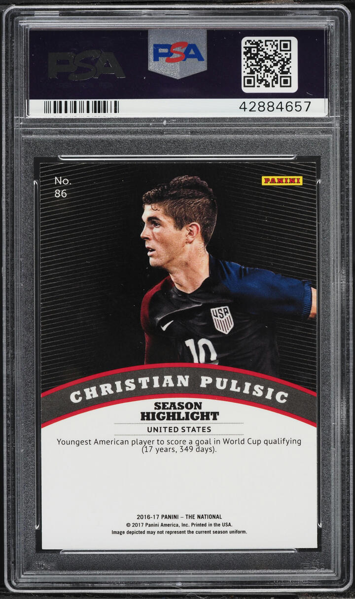 2017 Panini National Convention VIP Christian Pulisic ROOKIE #86