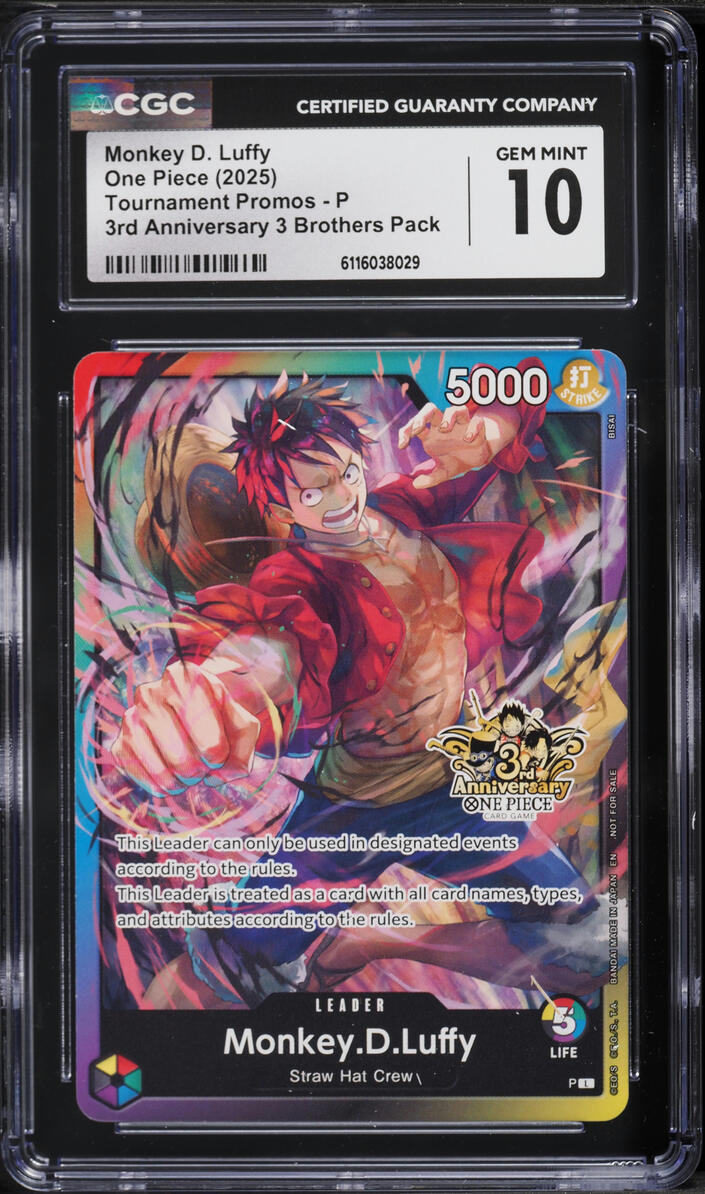 2025 One Piece Tournament Promo 3rd Anniversary 3 Brothers Pack