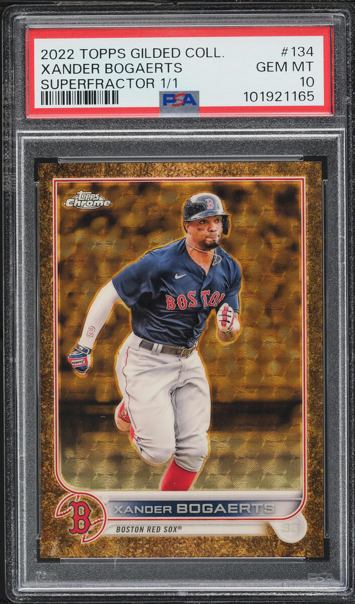 2022 Topps Chrome Gilded Collection Superfractor Xander Bogaerts 1