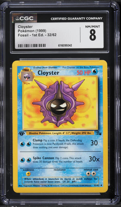 cloyster pokemon card Cloyster No.91