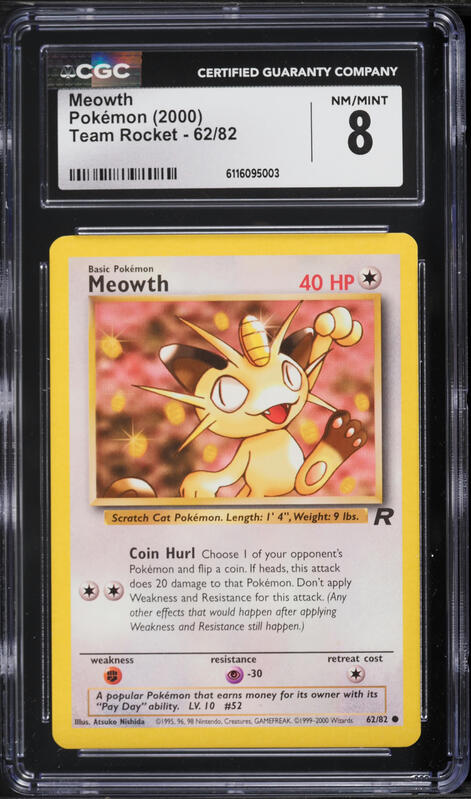 first edition meowth pokemon card Meowth (52) [Topps TV Animation Edition Series 1 (Third Print)]