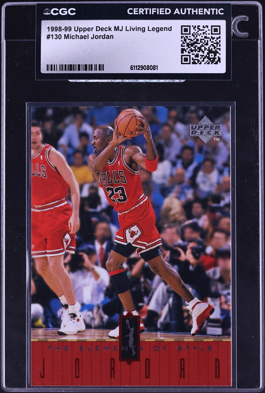 1998 Upper Deck MJ Living Legend Michael Jordan #130 CGC AUTH