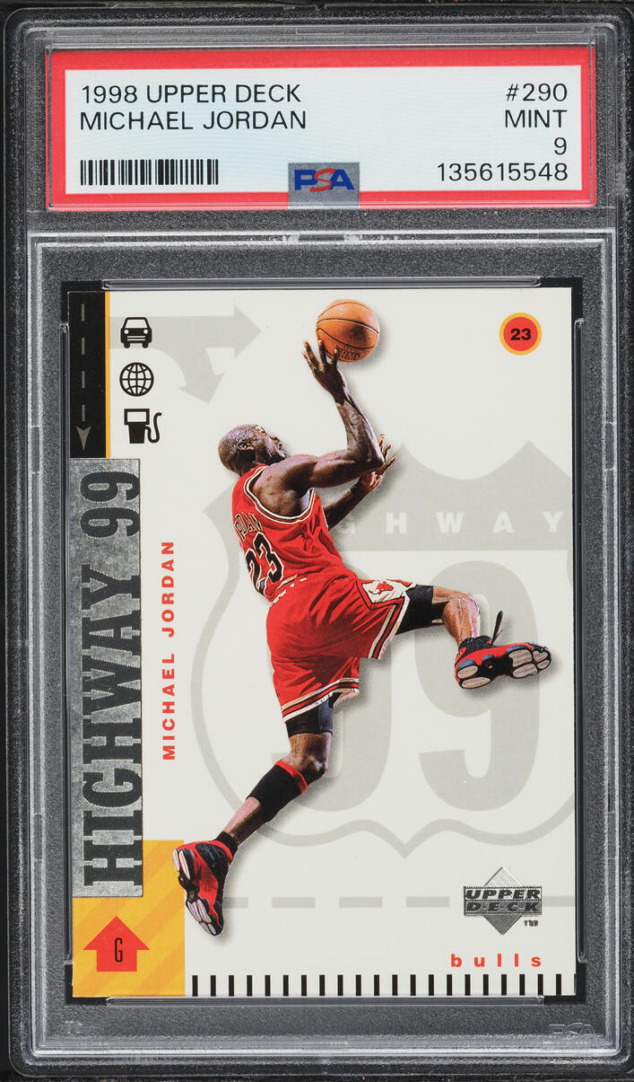 1998 Upper Deck Highway 99 Michael Jordan #290 PSA 9 MINT