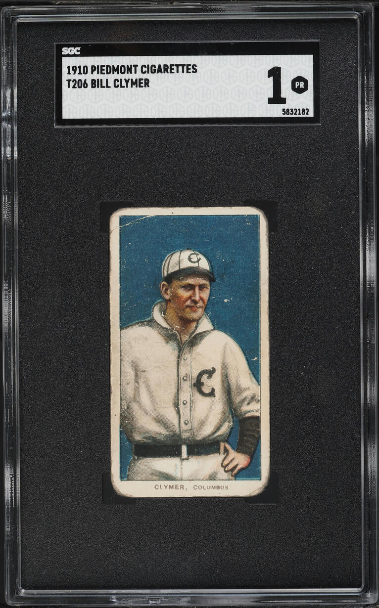 1909-11 T206 Bill Clymer PIEDMONT SGC 1 PR