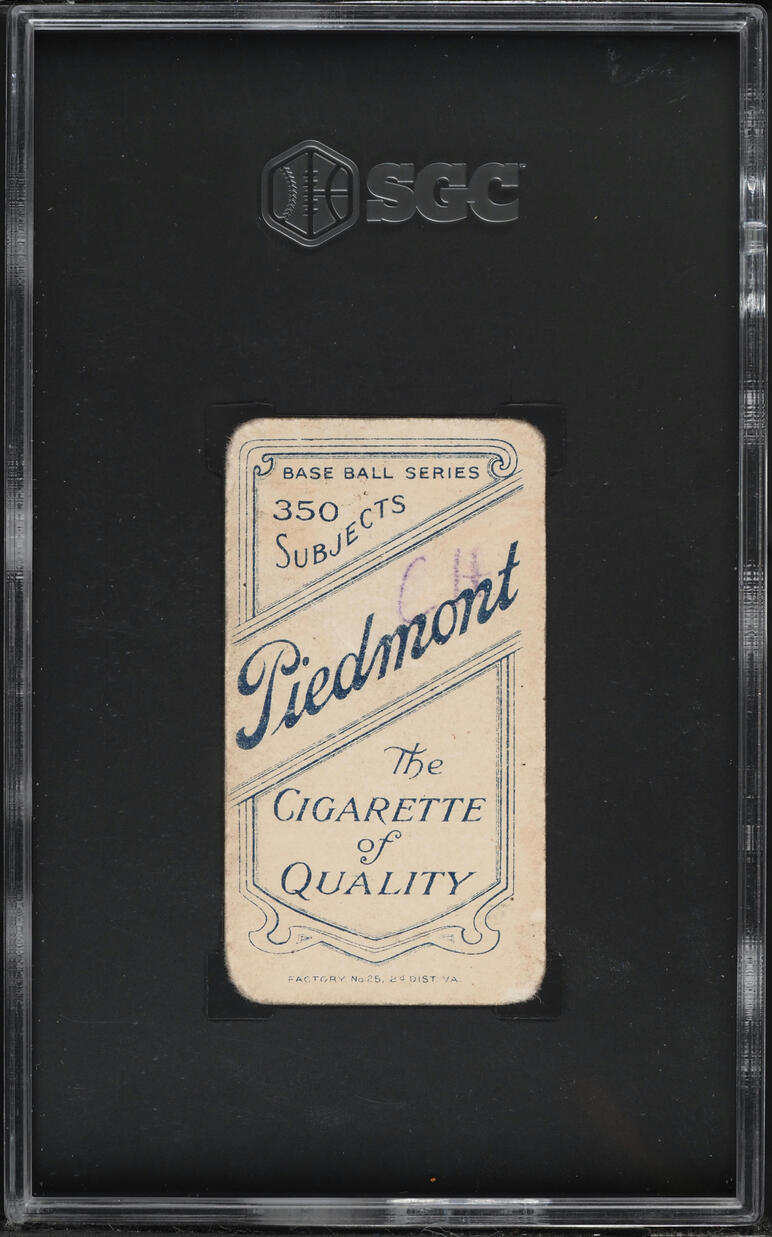 1909-11 T206 Bill Clymer PIEDMONT SGC 1 PR
