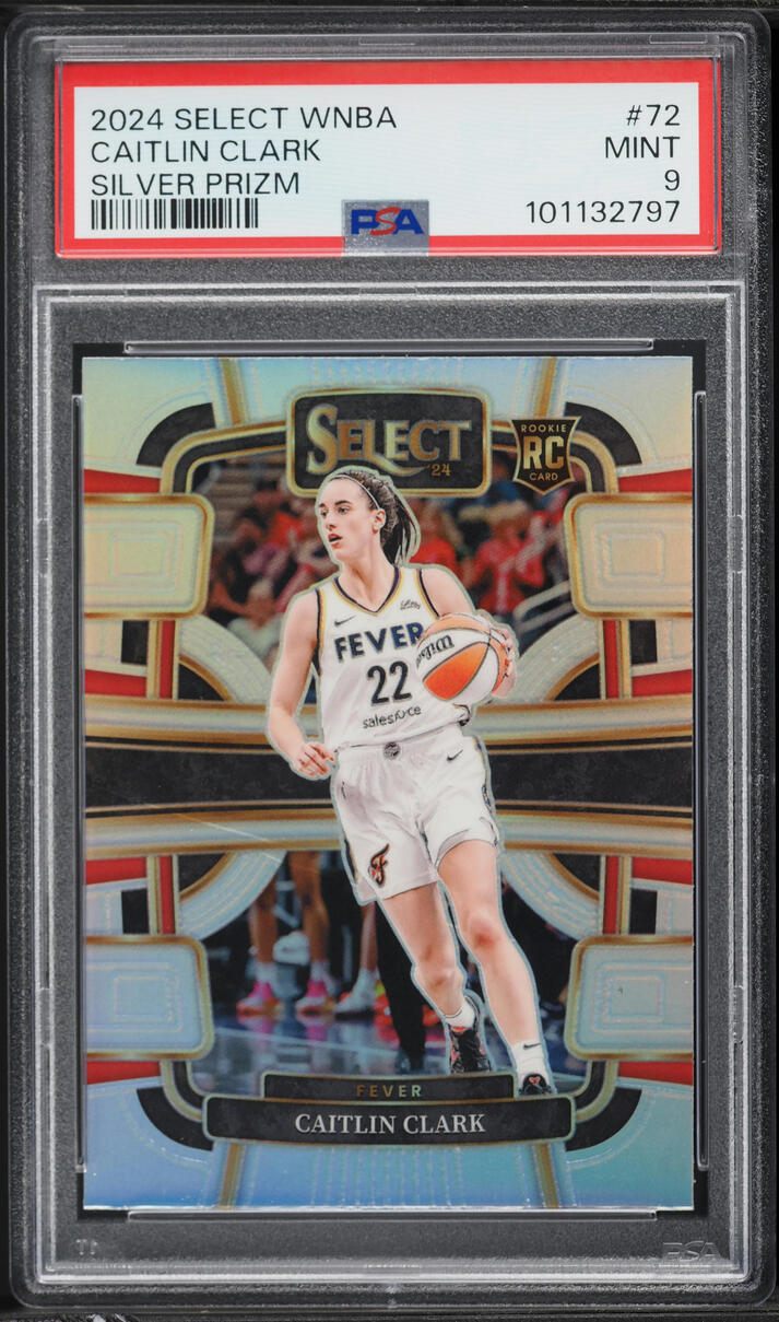 2024 Select Concourse WNBA Silver Prizm Caitlin Clark ROOKIE #72 PSA 9 MINT