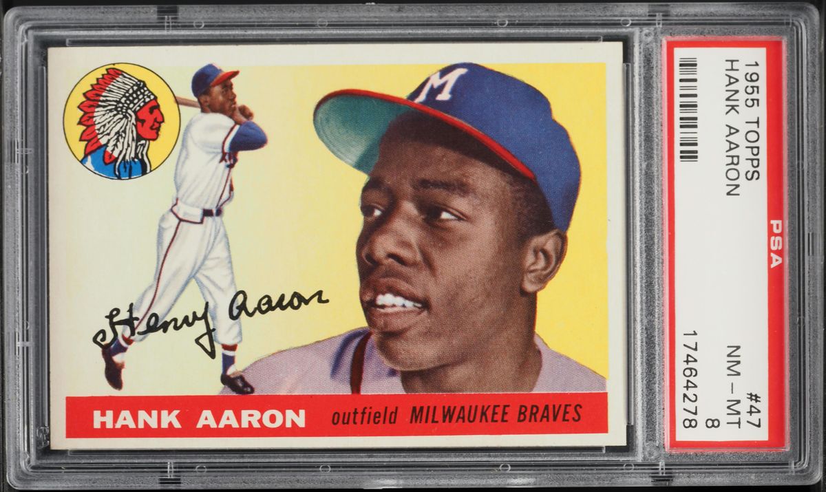 1955 Topps Hank Aaron #47 PSA 8 NM-MT