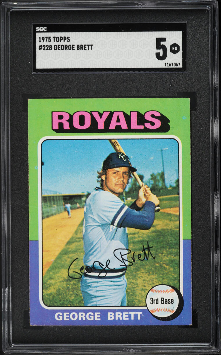 1975 Topps George Brett ROOKIE #228 SGC 5 EX