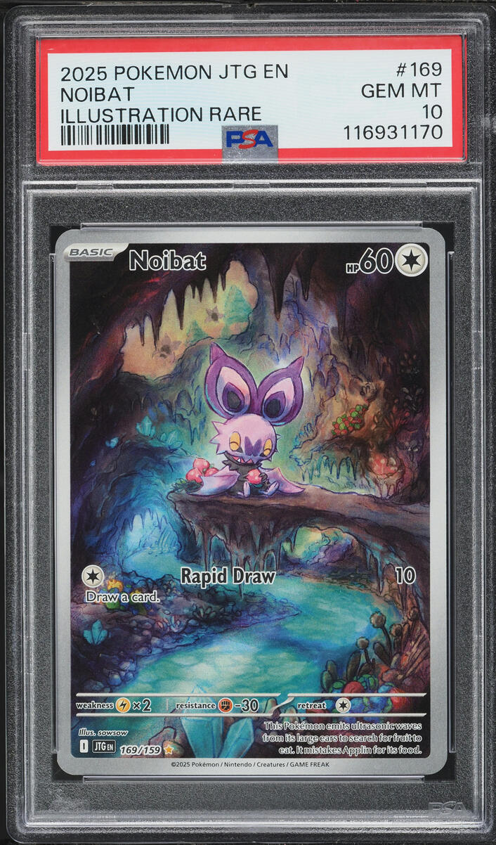 2025 Pokemon Scarlet & Violet Journey Together IR Noibat #169 PSA 10 GEM MINT