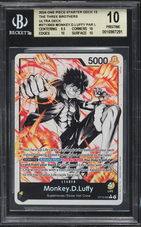 2024 One Piece Japanese The Best Monkey D. Luffy SEC #OP05-119 CGC