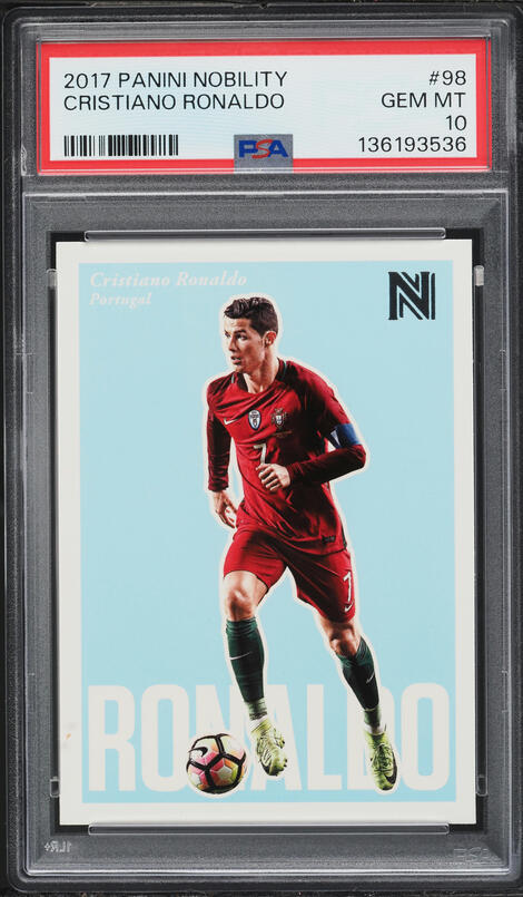 2017 Panini Nobility For Club And Country Cristiano Ronaldo #9B 