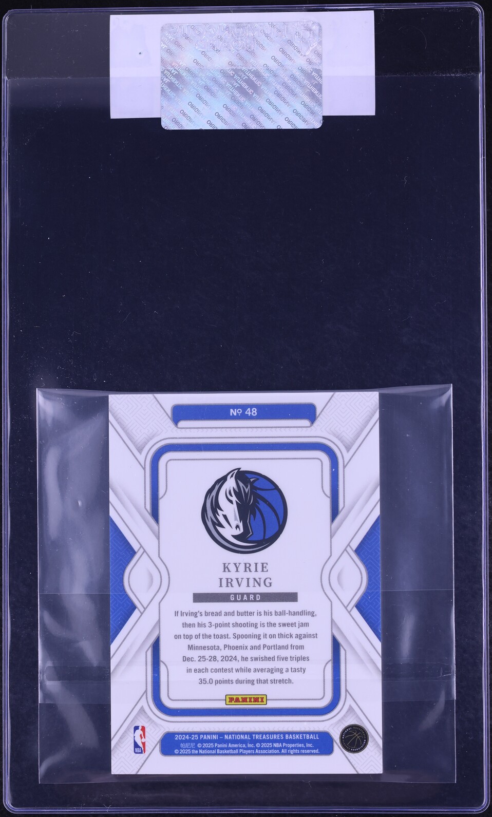 2024 National Treasures Kyrie Irving /75 #48 CGC AUTH