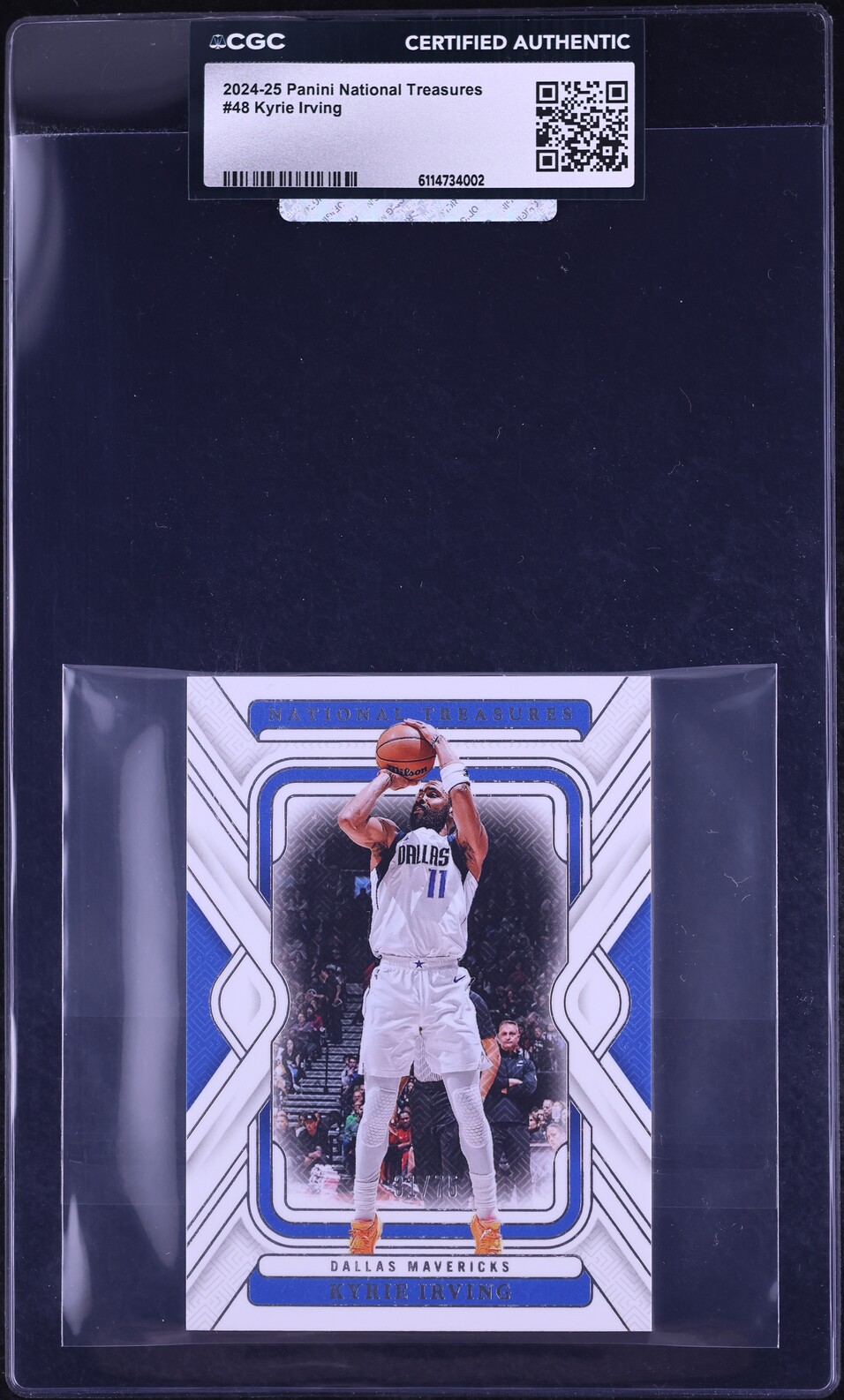 2024 National Treasures Kyrie Irving /75 #48 CGC AUTH
