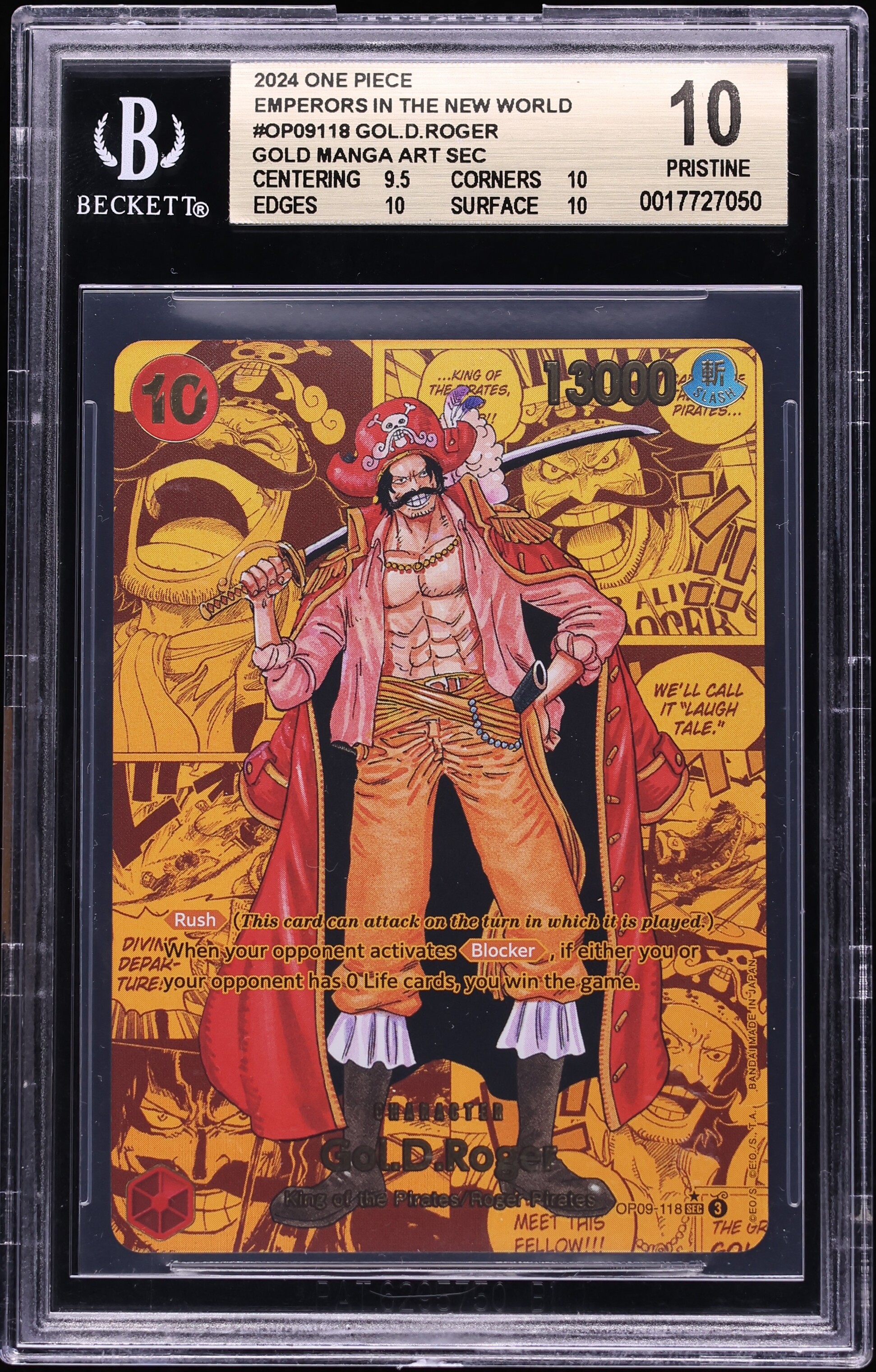 2024 One Piece Emperors New World Gold Manga Art SEC Gol D Roger