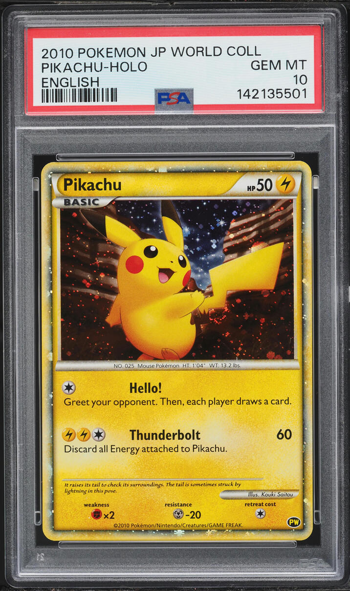 pikachu pokemon card 2010 Pikachu (PW4) (Spanish) [Pikachu World Collection Promos]