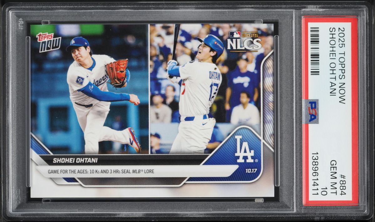 2025 Topps Now Shohei Ohtani #884 PSA 10 GEM MINT on Fanatics Collect