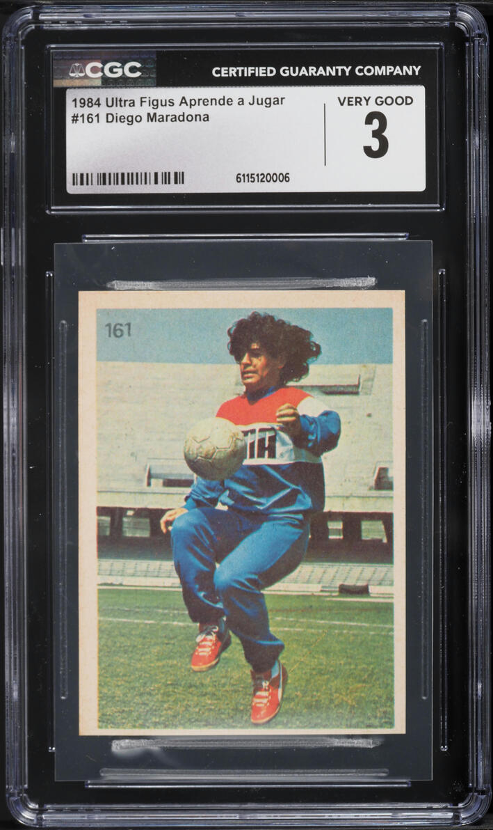 1984 Ultra Figus Aprende A Jugar Diego Maradona #161 CGC 3 VG