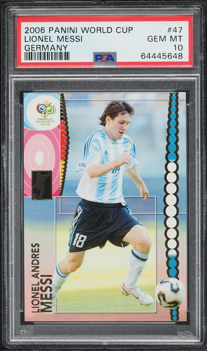 2006 Panini World Cup Germany Lionel Messi #47 PSA 10 GEM MINT