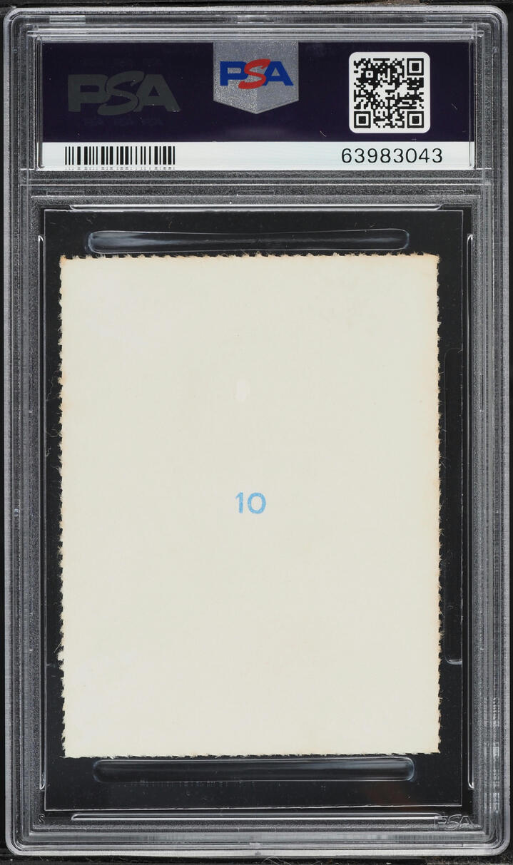 1958 Editora Aquarela Soccer Blue Number Pele ROOKIE #10 PSA 4 VGEX