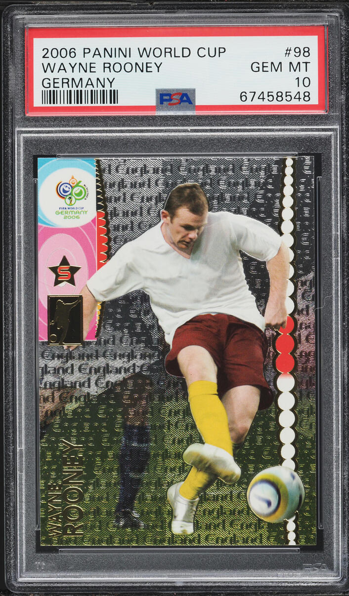 2006 Panini World Cup Germany Wayne Rooney #98 PSA 10 GEM MINT