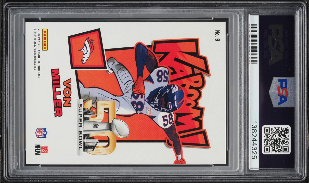 2025 Absolute Kaboom! Super Bowl Horizontal Von Miller #9 PSA 9 MINT