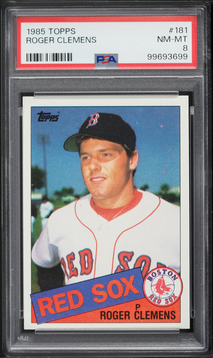 1985 Topps Roger Clemens ROOKIE #181 PSA 8 NM-MT