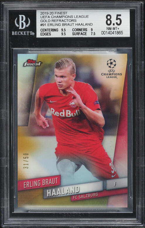 2019 Finest UEFA Prized Footballers Erling Haaland ROOKIE #PFEHA