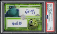 2023 Topps Chrome Disney 100 Green Refractor Mike & Sulley AUTO