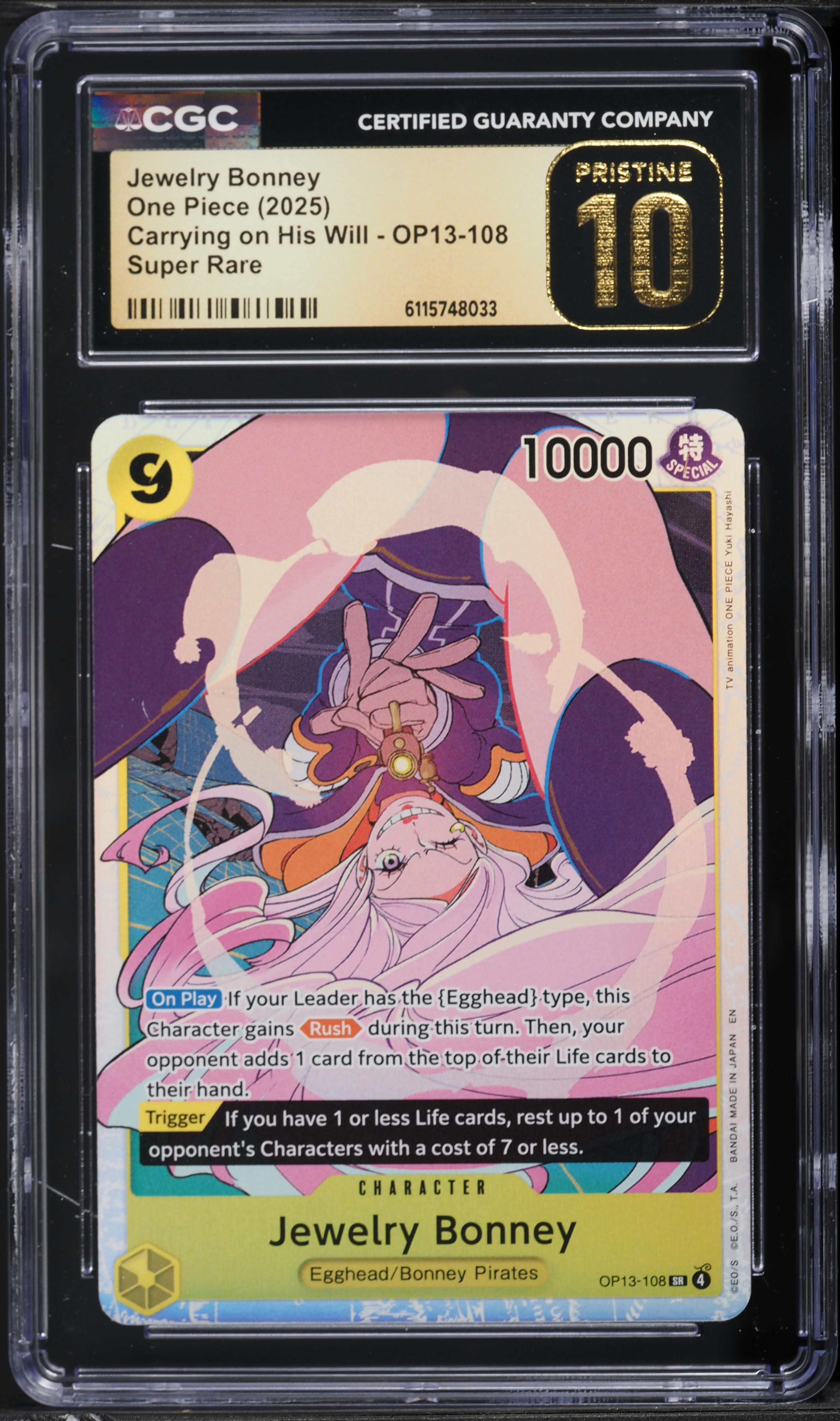 2025 One Piece Japanese Carrying On His Will Jewelry Bonney #OP13 