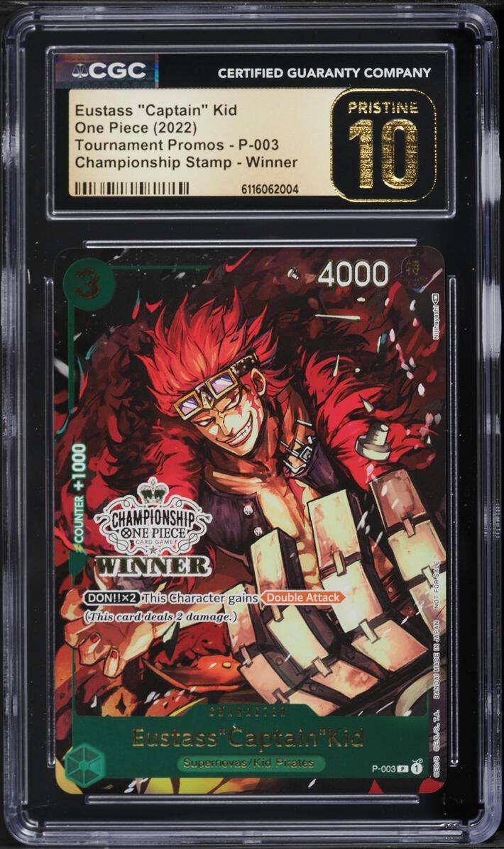 2022 One Piece Tournament Promo Championship Stamp Winner Eustass