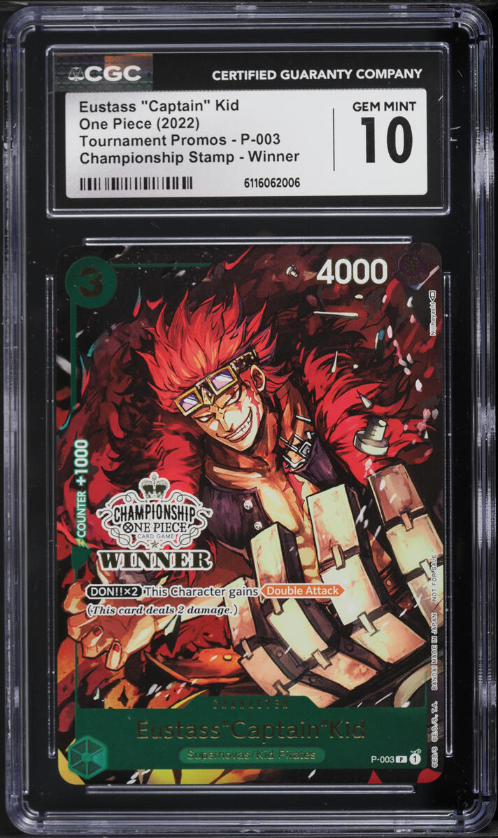 2022 One Piece Tournament Promos Championship Stamp Winner Eustass
