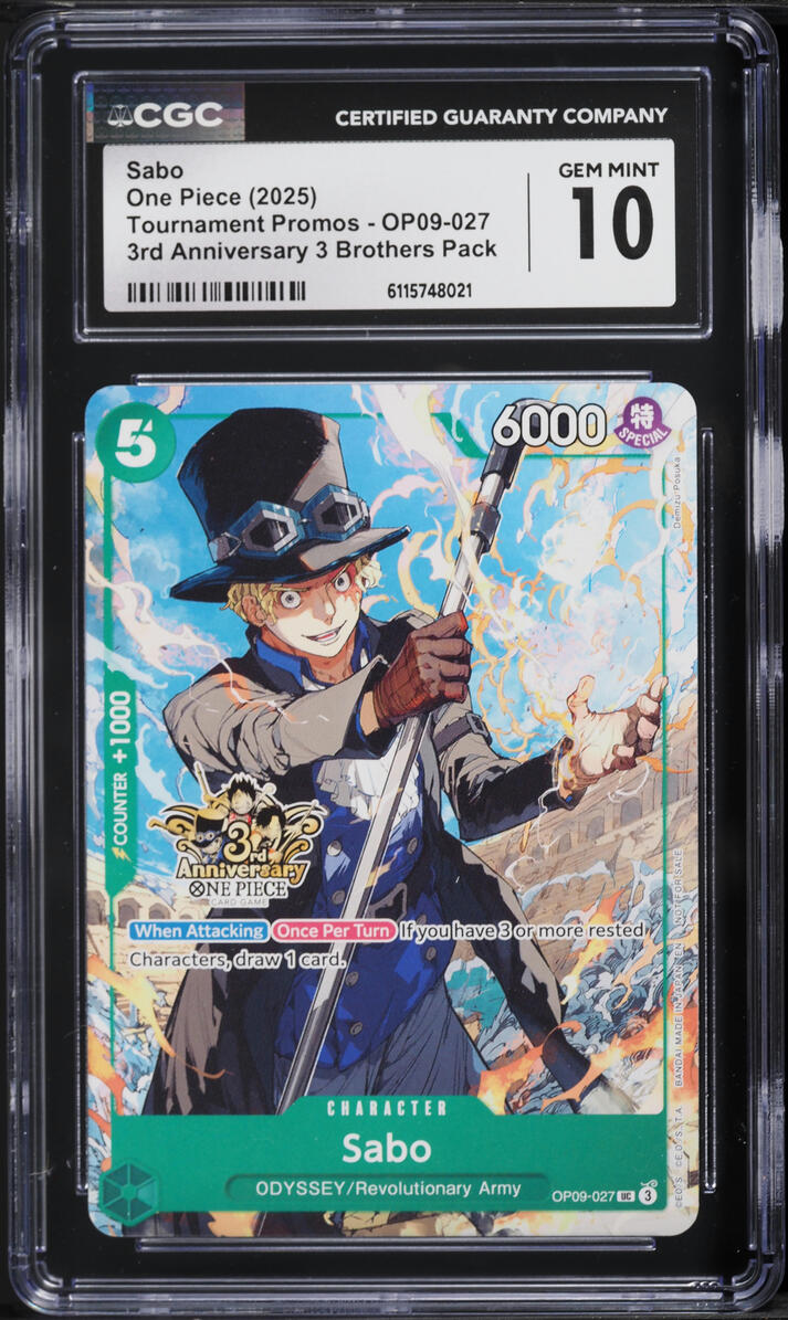 2025 One Piece Tournament Promo 3rd Anniversary 3 Brothers Pack