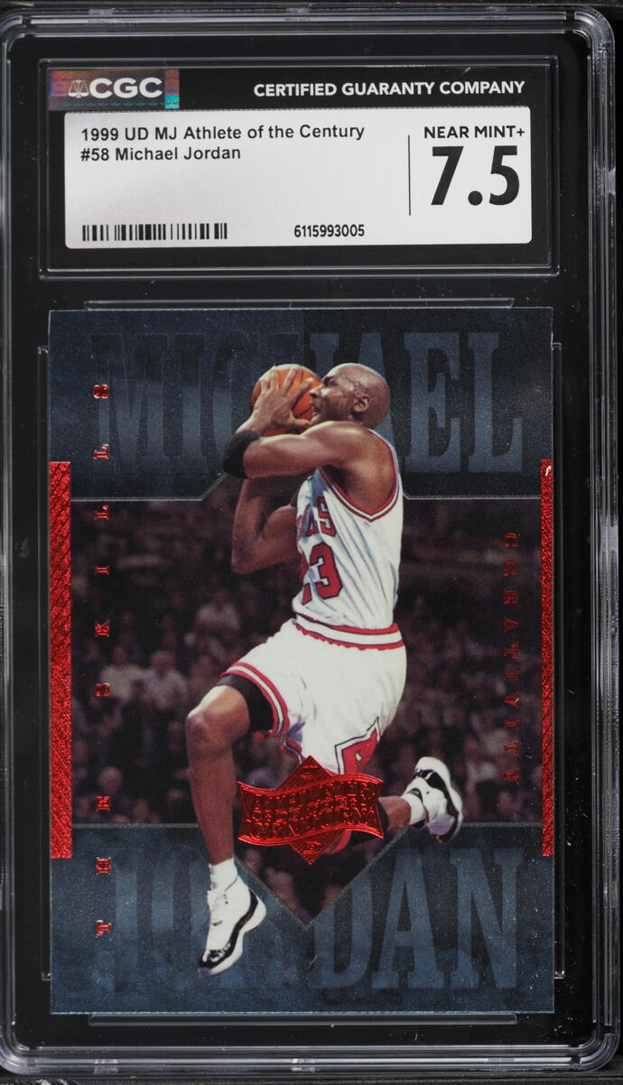 1999 Upper Deck MJ Athlete Of The Century Michael Jordan #58 CGC