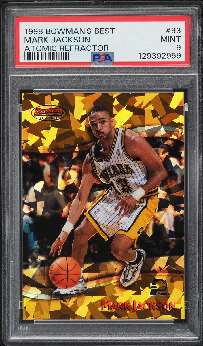 1998 Bowman's Best Atomic Refractor Mark Jackson /100 #93 PSA 9 MINT