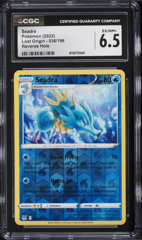seadra pokemon card Seadra (42/62) (Light Play) – GoldenFishGames main image 0